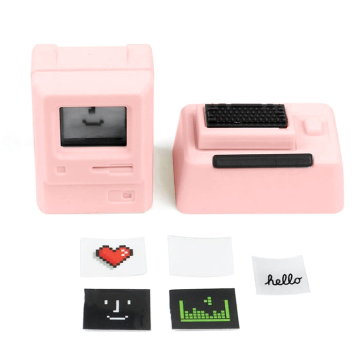 Mechanical Keyboard MAC Retro Light Transmission Keycap, White, Pink, Black, Silver Gray