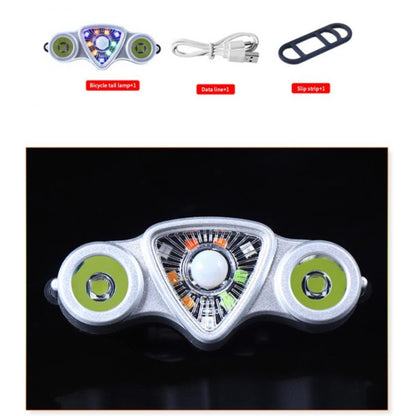 9+2 LED Bicycle Tail Light Rechargeable MTB Road Bike Headlight Warning Light
