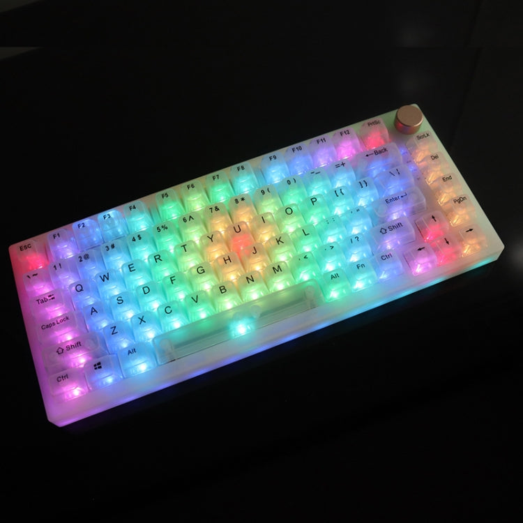 82 Keys Bluetooth Wireless 3-mode RGB Hot-plug Customized Mechanical Keyboard Kit + Keycap, Kit + Keycap(White), Kit + Keycap(Black)