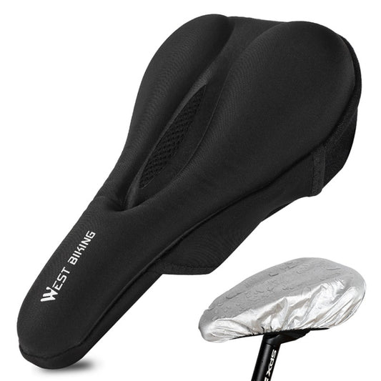 WEST BIKING Bike Cushion Cover Thick Silicone Quick Release Seat Cushion