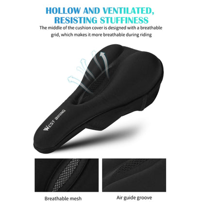 WEST BIKING Bike Cushion Cover Thick Silicone Quick Release Seat Cushion