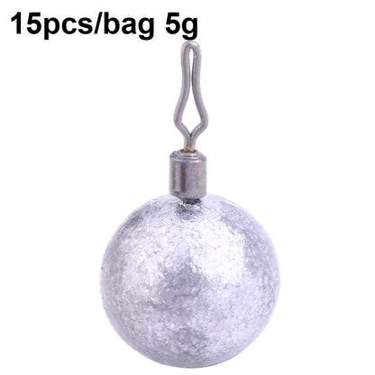 Fishing Lead Pendant Sea Fishing Lua Spherical Spinning Biting Lead Fishing Gear, HENGJIA 20pcs/bag 3.5g, HENGJIA 15pcs/bag 5g, HENGJIA 15pcs/bag 7g, HENGJIA 10pcs/bag 10g, HENGJIA 10pcs/bag 14g, HENGJIA 5pcs/bag 20g