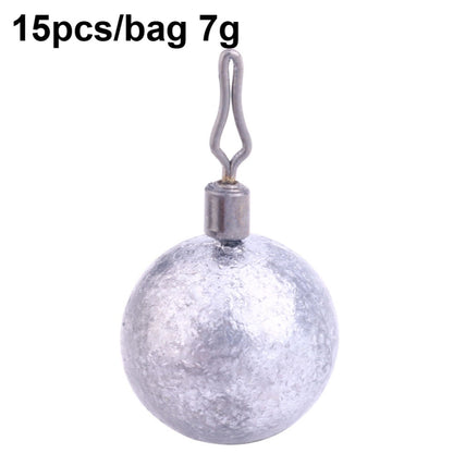 Fishing Lead Pendant Sea Fishing Lua Spherical Spinning Biting Lead Fishing Gear, HENGJIA 20pcs/bag 3.5g, HENGJIA 15pcs/bag 5g, HENGJIA 15pcs/bag 7g, HENGJIA 10pcs/bag 10g, HENGJIA 10pcs/bag 14g, HENGJIA 5pcs/bag 20g