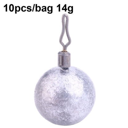 Fishing Lead Pendant Sea Fishing Lua Spherical Spinning Biting Lead Fishing Gear, HENGJIA 20pcs/bag 3.5g, HENGJIA 15pcs/bag 5g, HENGJIA 15pcs/bag 7g, HENGJIA 10pcs/bag 10g, HENGJIA 10pcs/bag 14g, HENGJIA 5pcs/bag 20g
