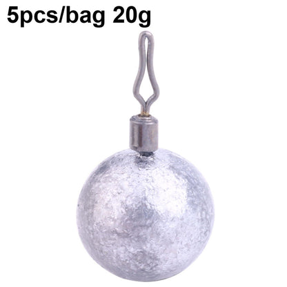 Fishing Lead Pendant Sea Fishing Lua Spherical Spinning Biting Lead Fishing Gear, HENGJIA 20pcs/bag 3.5g, HENGJIA 15pcs/bag 5g, HENGJIA 15pcs/bag 7g, HENGJIA 10pcs/bag 10g, HENGJIA 10pcs/bag 14g, HENGJIA 5pcs/bag 20g