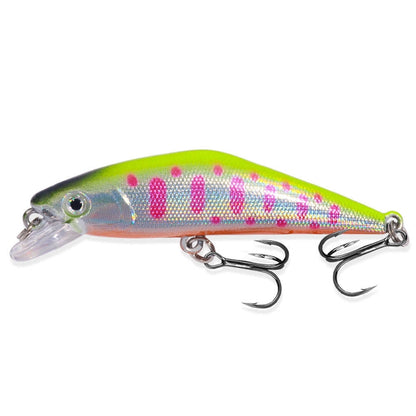 HENGJIA 5.7cm 3.4g Microbe Road Lures Slow Sinking Minnow Fake Bait, 1, 2, 3, 4, 5, 6, 7, 8, 9, 10, 10 Colors Bagged, 10 Colors Boxed