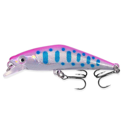 HENGJIA 5.7cm 3.4g Microbe Road Lures Slow Sinking Minnow Fake Bait, 1, 2, 3, 4, 5, 6, 7, 8, 9, 10, 10 Colors Bagged, 10 Colors Boxed