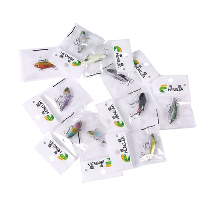 HENGJIA 4cm 4g Submerged Trembler Swimming VIB Luya Fish Bait Microbe Warbler Fake Bait
