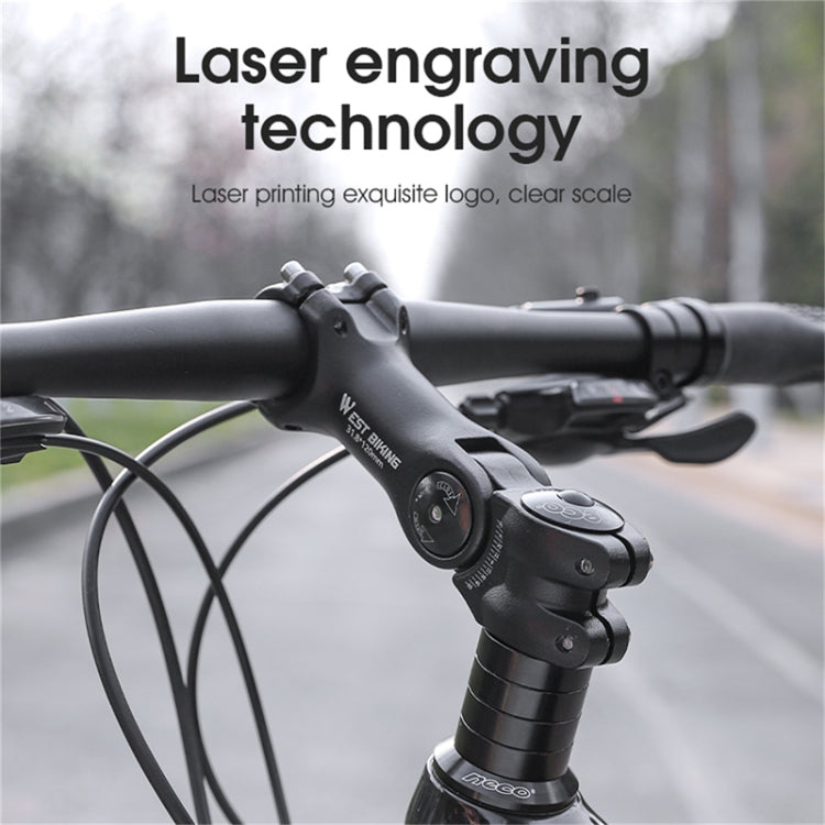 WEST BIKING Mountain Bike Adjustable Handlebar Angle Riser Handlebar Lift Accessories, 25.4x100mm