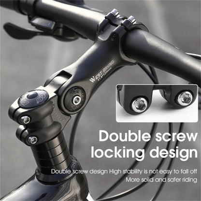 WEST BIKING Mountain Bike Adjustable Handlebar Angle Riser Handlebar Lift Accessories, 25.4x100mm