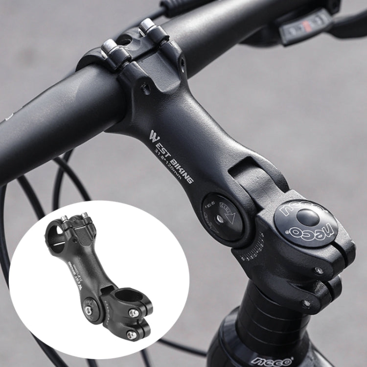 WEST BIKING Mountain Bike Adjustable Handlebar Angle Riser Handlebar Lift Accessories, 25.4x100mm