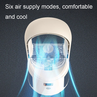 Desktop USB Charging Bladeless Fan Portable Vertical LED Digital Display Fan, Milk Coffee