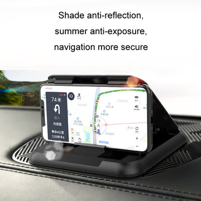 Car Mobile Phone Holder Carbon Fiber Pattern Silicone Dashboard Holder