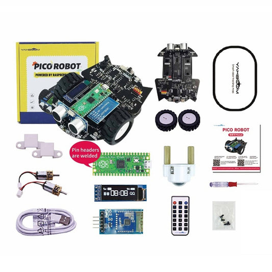 Yahboom Python Programming Smart Car Development Board Kit For Raspberry Pi Pico, Pico Robot