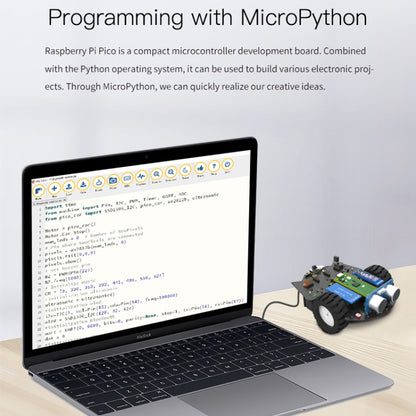 Yahboom Python Programming Smart Car Development Board Kit For Raspberry Pi Pico, Pico Robot