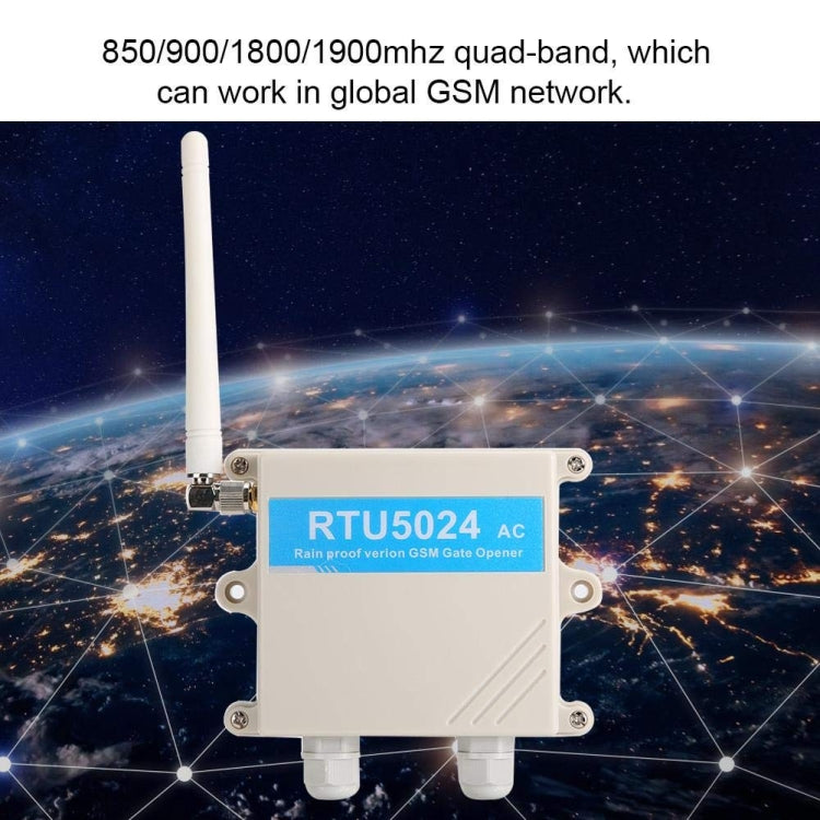 RTU5024 AC100-240V Waterproof Box Version Garage Opener GSM Module, RTU5024 2G Waterproof Box Version
