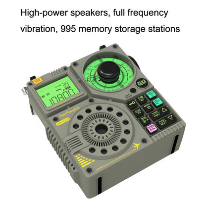 HanRongda HRD-A320 High Performance Multi-band Bluetooth Card Flashlight Lighting SOS Alert Radio, HRD-A320