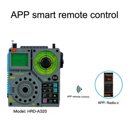 HanRongda HRD-A320 High Performance Multi-band Bluetooth Card Flashlight Lighting SOS Alert Radio, HRD-A320