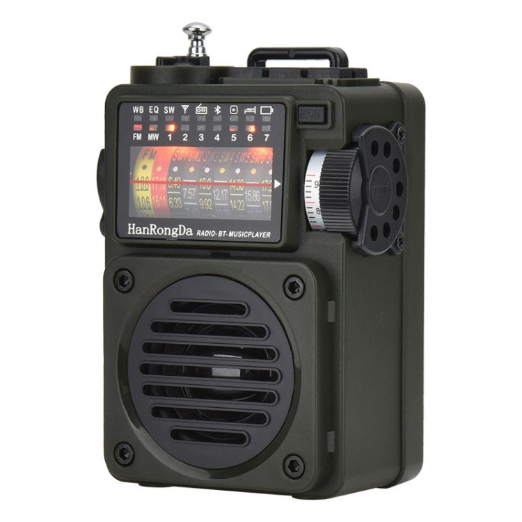 HanRongda HRD-700 Full Band Bluetooth MP3 Play Radio Station Memory Mechanical Tuning Radio, HRD-700