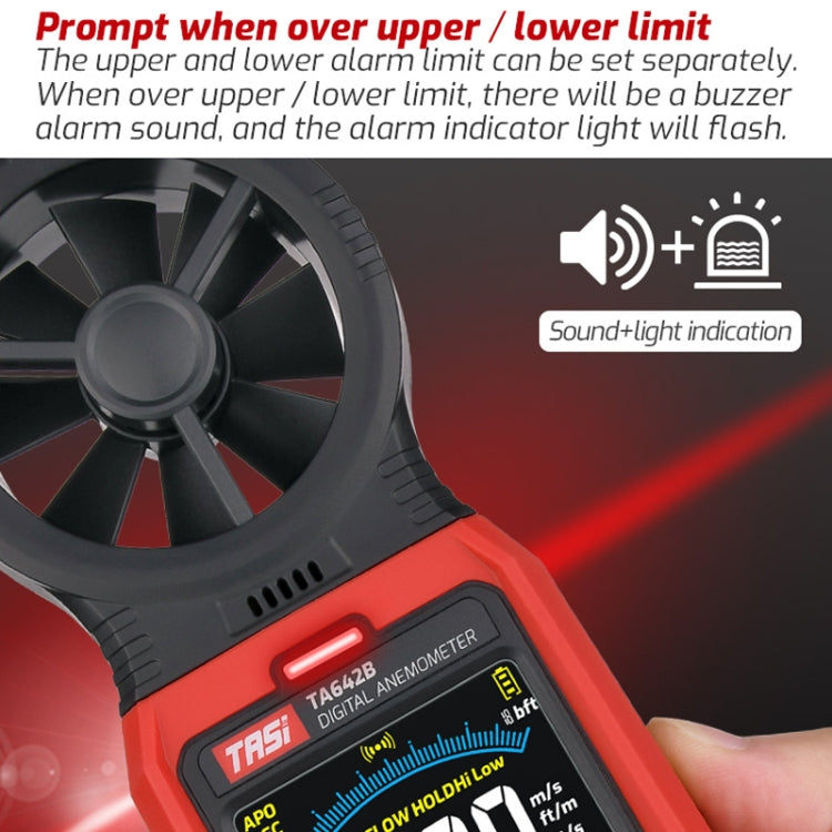Portable Digital Wind Speed Meter Air Volume Tester, TASI TA642A, TASI TA642B, TASI TA642C