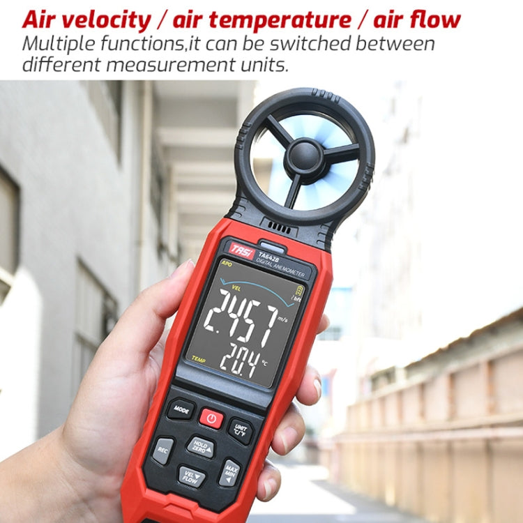 Portable Digital Wind Speed Meter Air Volume Tester, TASI TA642A, TASI TA642B, TASI TA642C