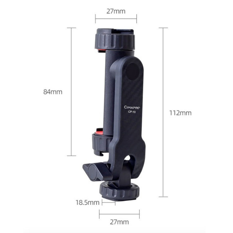 Cimapro Swivel Cold Boot Camera Phone Mount Bracket External Tripod