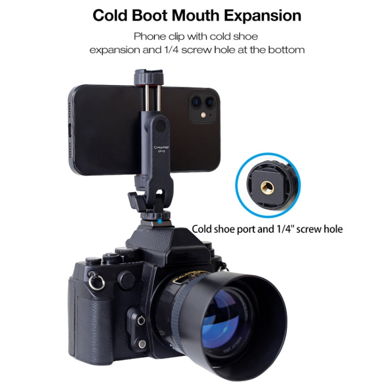 Cimapro Swivel Cold Boot Camera Phone Mount Bracket External Tripod