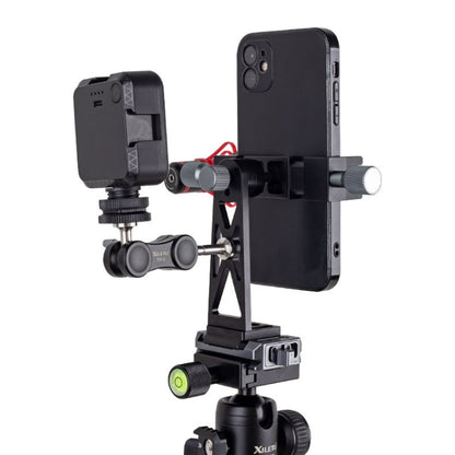 XILETU Metal Swivel Cold Shoe Mobile Phone Clip Photography Fixed Tripod