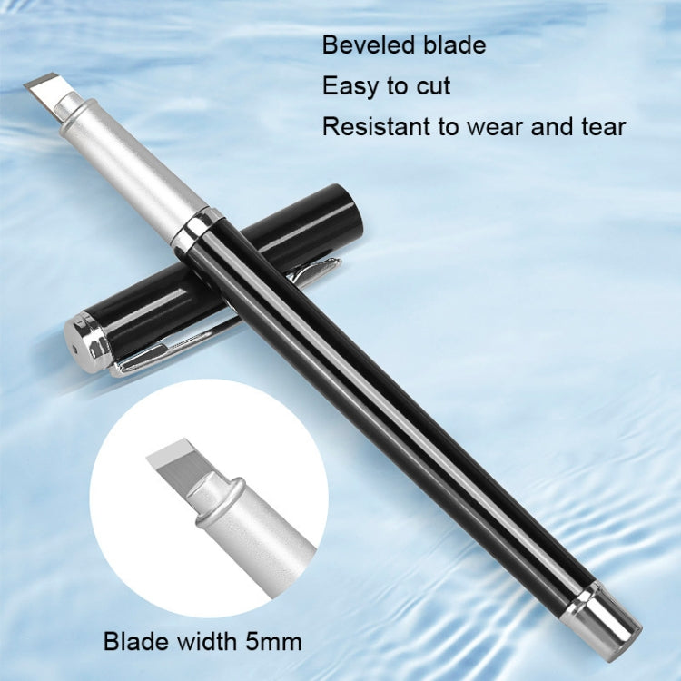 Pen Type Fiber Optic Cutter Tungsten Steel Cutting Knife Bare Fiber Cutting Cutting Knife, Beveled Blade