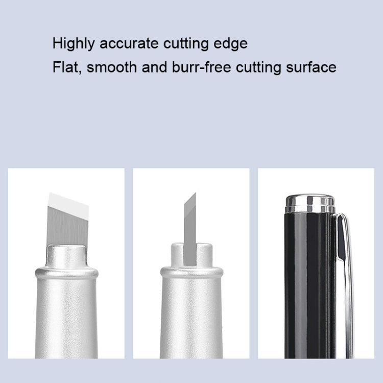 Pen Type Fiber Optic Cutter Tungsten Steel Cutting Knife Bare Fiber Cutting Cutting Knife, Beveled Blade