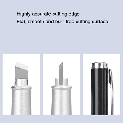 Pen Type Fiber Optic Cutter Tungsten Steel Cutting Knife Bare Fiber Cutting Cutting Knife, Beveled Blade