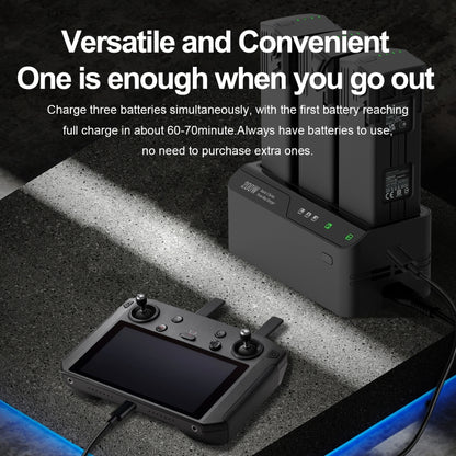 For DJI Mavic 3 Series LKTOP 200W 3-Channel Battery Charger, US Plug, EU Plug
