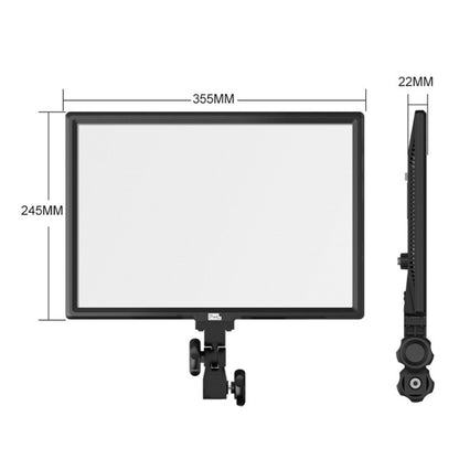 Pixel P50 Dual Color Temperature Flat Panel Fill Light 45W Soft Outdoor Shooting Fill Light For Straight Photography, Lamp+US Plug Adapter, Lamp+EU Plug Adapter, Lamp+UK Plug Adapter, Lamp+AU Plug Adapter