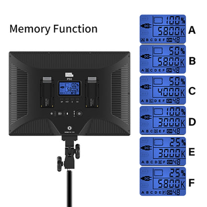 Pixel P50 Dual Color Temperature Flat Panel Fill Light 45W Soft Outdoor Shooting Fill Light For Straight Photography, Lamp+US Plug Adapter, Lamp+EU Plug Adapter, Lamp+UK Plug Adapter, Lamp+AU Plug Adapter