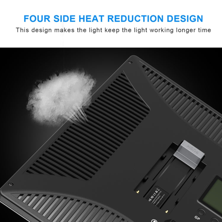 Pixel P50 Dual Color Temperature Flat Panel Fill Light 45W Soft Outdoor Shooting Fill Light For Straight Photography, Lamp+US Plug Adapter, Lamp+EU Plug Adapter, Lamp+UK Plug Adapter, Lamp+AU Plug Adapter
