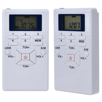 HanRongda HRD-109 Portable Mini FM Radio Conference Receiver, HRD-109 White