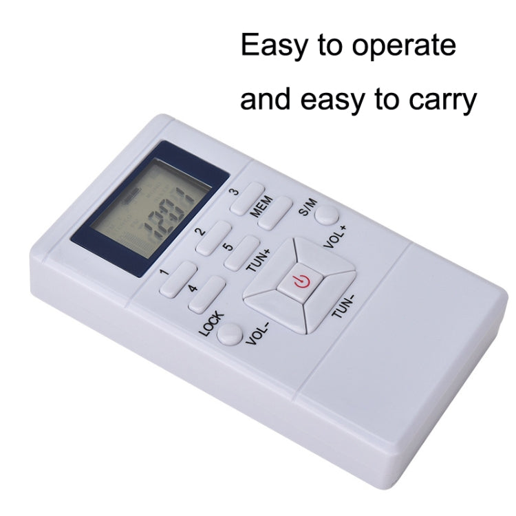 HanRongda HRD-109 Portable Mini FM Radio Conference Receiver, HRD-109 White