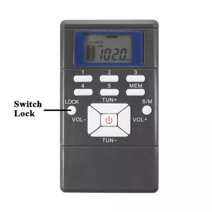 HanRongda HRD-109 Portable Mini FM Radio Conference Receiver, HRD-109 White
