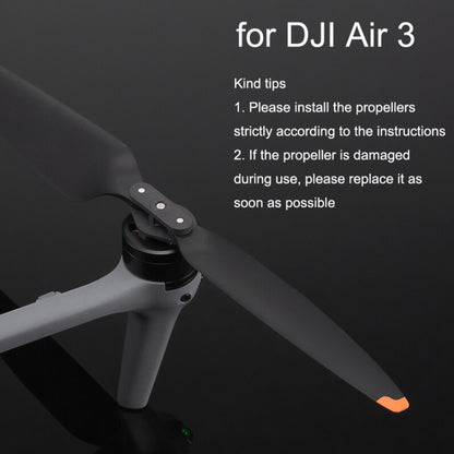 Original 1pair Noise Reduction Propeller for DJI Air 3 / 3S, For DJI Air 3