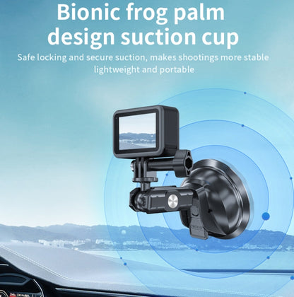TELESIN Car Action Camera Holder Suction Cup 360 Degree Adjustable, TELESIN  Single