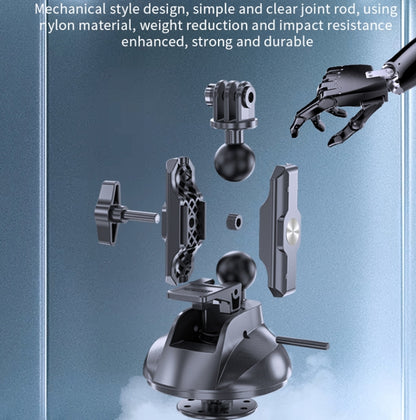 TELESIN Car Action Camera Holder Suction Cup 360 Degree Adjustable, TELESIN  Single
