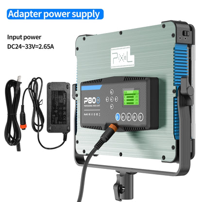 Pixel P80 60W 2600-10000K 542 LEDs Photography Fill Light Support Mobile APP Remote Control, A Set+US Plug Adapter, A Set+EU Plug Adapter, A Set+UK Plug Adapter, A Set+AU Plug Adapter