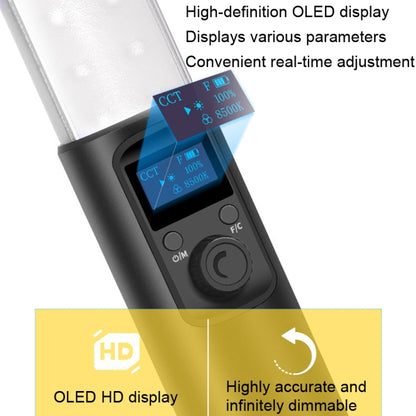 Pixel S24 RGB Fill Light Rod Handheld Portable Color Icelet Outdoor Videos Live Broadcast Studio Camera Stick Lamp, Standard Set+US Plug Adapter, Standard Set+EU Plug Adapter, Standard Set+UK Plug Adapter, Standard Set+AU Plug Adapter