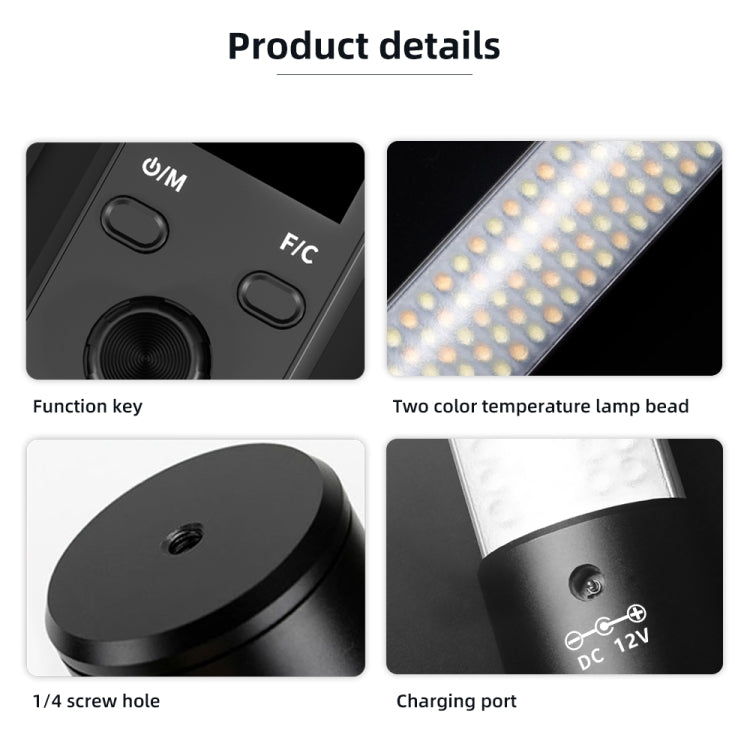 Pixel S24 RGB Fill Light Rod Handheld Portable Color Icelet Outdoor Videos Live Broadcast Studio Camera Stick Lamp, Standard Set+US Plug Adapter, Standard Set+EU Plug Adapter, Standard Set+UK Plug Adapter, Standard Set+AU Plug Adapter
