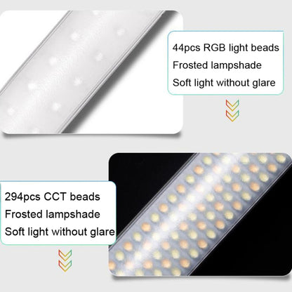 Pixel S24 RGB Fill Light Rod Handheld Portable Color Icelet Outdoor Videos Live Broadcast Studio Camera Stick Lamp, Standard Set+US Plug Adapter, Standard Set+EU Plug Adapter, Standard Set+UK Plug Adapter, Standard Set+AU Plug Adapter