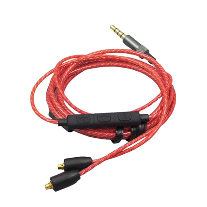 For Shure MMCX / SE215 / SE535 / SE846 / UE900 Volume Adjustment Headphone Cable, 1.2m