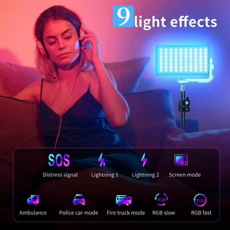Pixel G3 Flat Panel RGB Fill Light Handheld Photography Camera Dimmable Desktop Mini Pocket Lamp