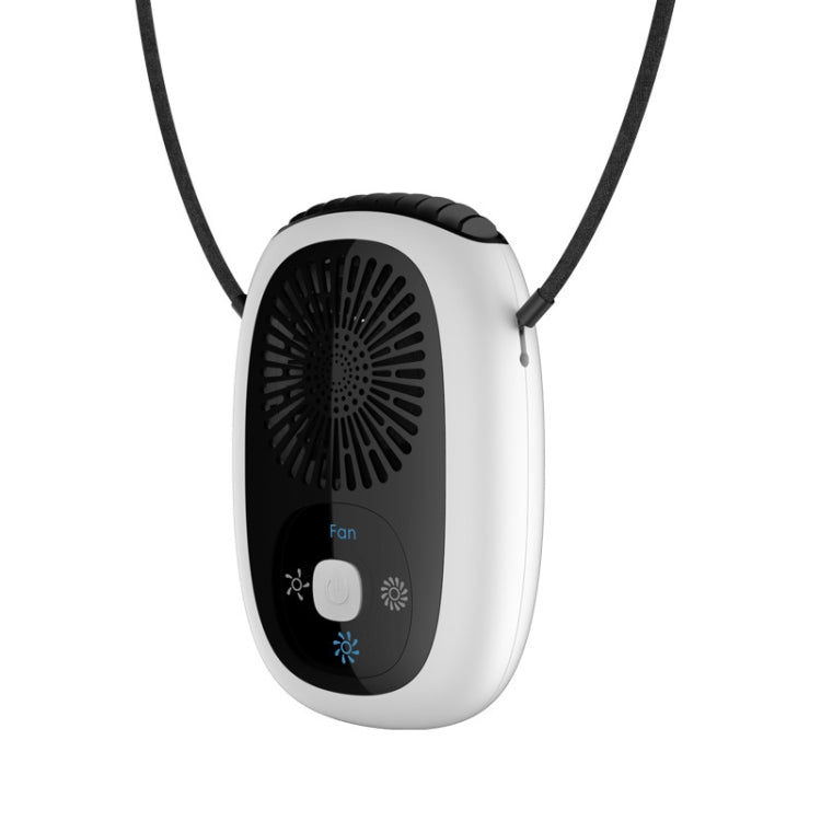 Leafless Hanging Neck Fan Mini Handheld Fan USB Rechargeable Fan, Without Negative Ions White, Without Negative Ions Green, With Negative Ions White, With Negative Ions Green