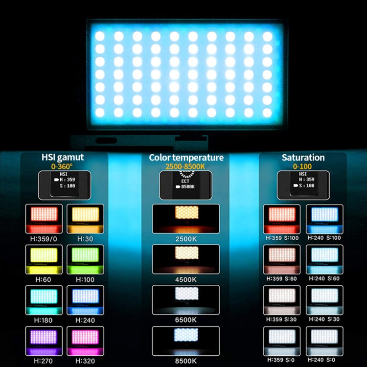 Pixel G1S Mini Outdoor RGB Color Fill Light Camera Small Desktop Lights
