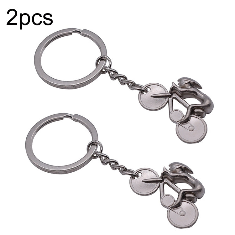 2pcs Simulated Bicycle Metal Key Chain, BY-333